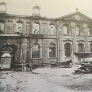 Brand in der Mettlacher Abtei 1921